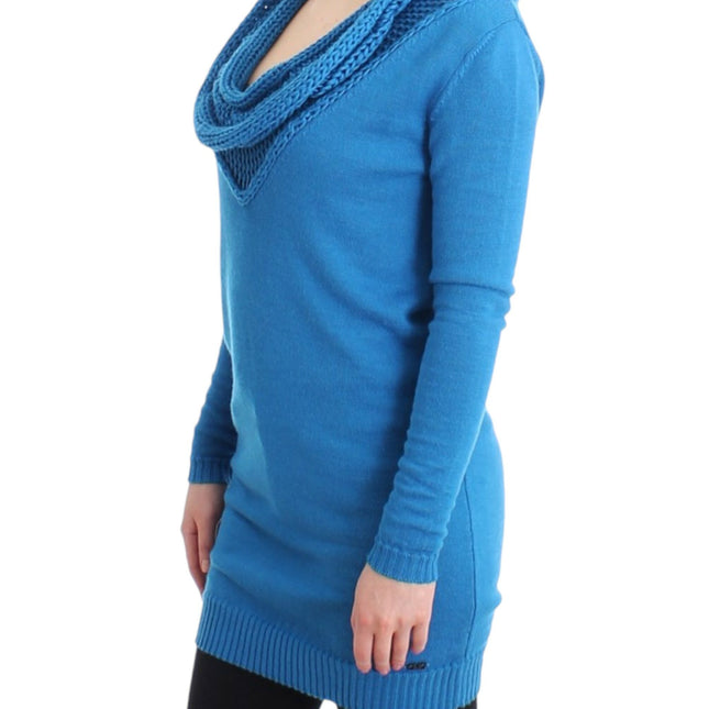 Costume National Blue scoopneck sweater