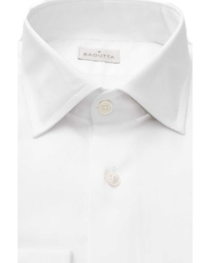 Bagutta White Cotton Men's Shirt