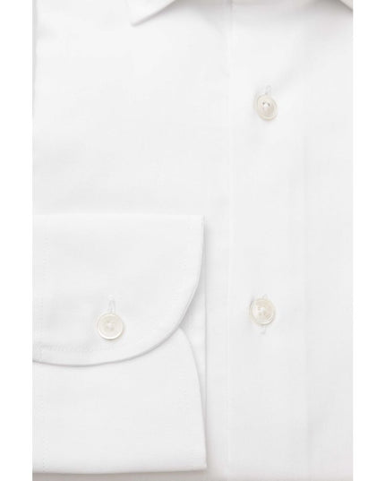 Bagutta White Cotton Men's Shirt