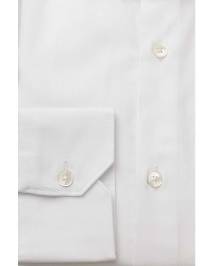 Bagutta White Cotton Men Shirt