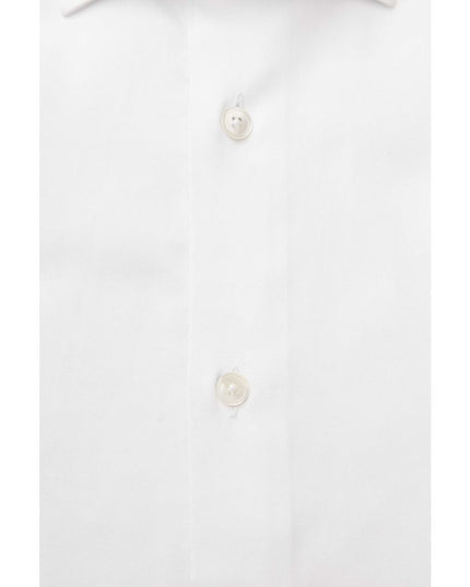 Bagutta White Cotton Men's Shirt