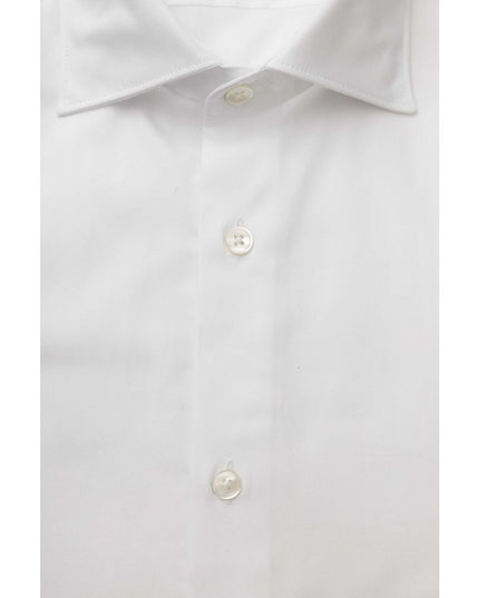 Bagutta White Cotton Men Shirt