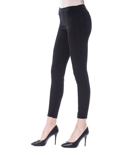 BYBLOS Black Polyester Women Skinny Pant