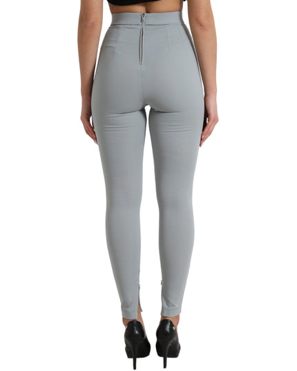 Dolce & Gabbana Gray Nylon Slim Trouser Pants