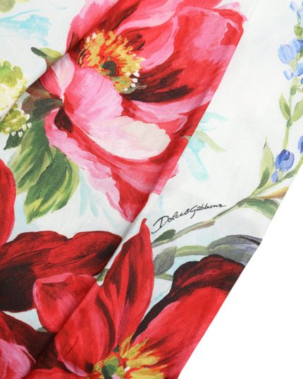 Dolce & Gabbana Multicolor Floral High Waist Wide Leg Pants