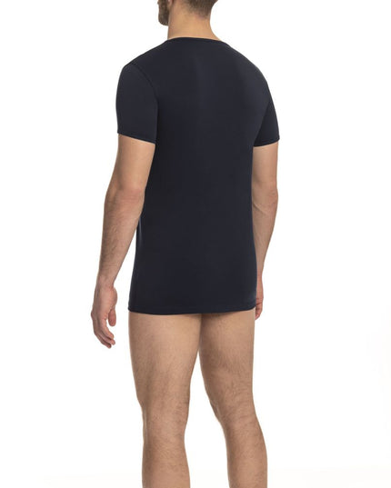 Cavalli Class Blue Cotton Men T-Shirt