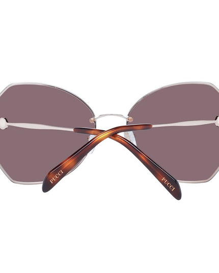 Emilio Pucci Rose Gold Metal Sunglasses