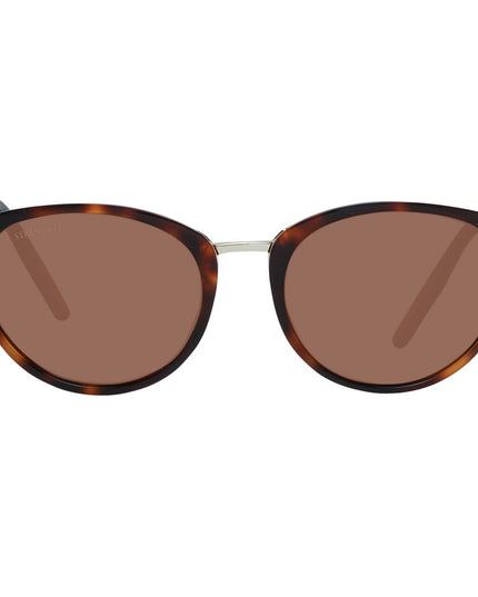 Serengeti Brown Acetate & Metal Sunglasses