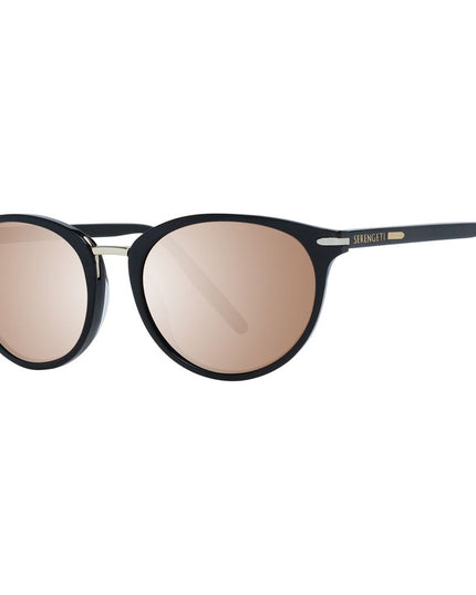 Serengeti Black Acetate & Metal Sunglasses