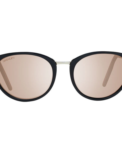 Serengeti Black Acetate & Metal Sunglasses