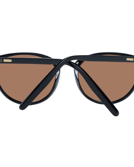 Serengeti Black Acetate & Metal Sunglasses