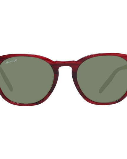 Serengeti Red Acetate Sunglasses