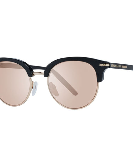 Serengeti Black Acetate & Metal Sunglasses
