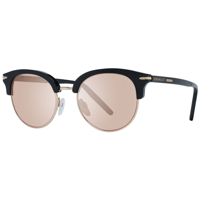 Serengeti Black Acetate & Metal Sunglasses