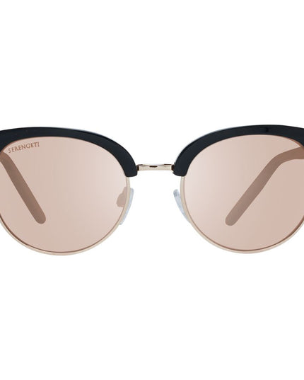 Serengeti Black Acetate & Metal Sunglasses