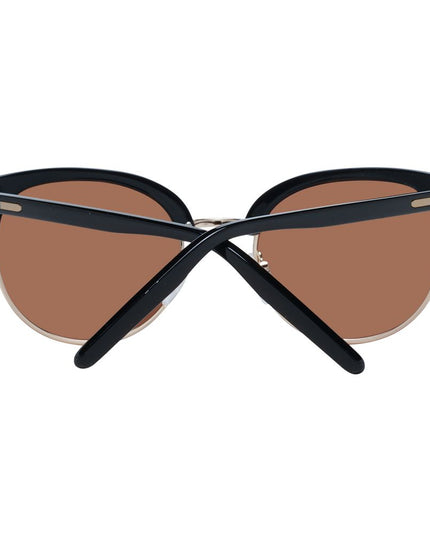 Serengeti Black Acetate & Metal Sunglasses