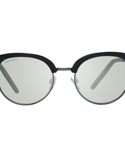 Serengeti Black Acetate & Metal Sunglasses