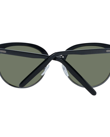 Serengeti Black Acetate & Metal Sunglasses