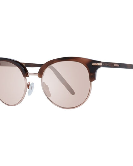 Serengeti Brown Acetate & Metal Sunglasses