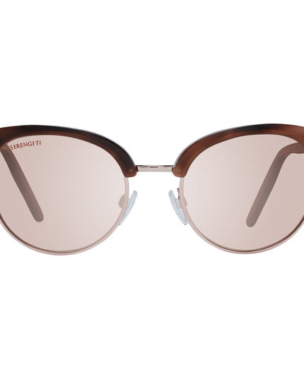 Serengeti Brown Acetate & Metal Sunglasses