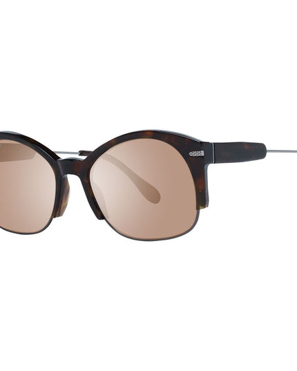 Serengeti Brown Acetate & Metal Sunglasses