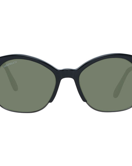 Serengeti Black Acetate & Metal Sunglasses