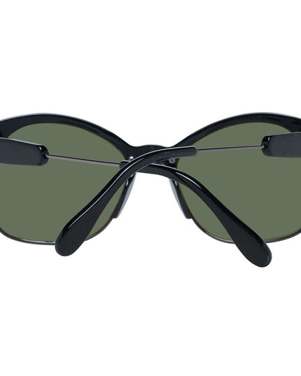 Serengeti Black Acetate & Metal Sunglasses