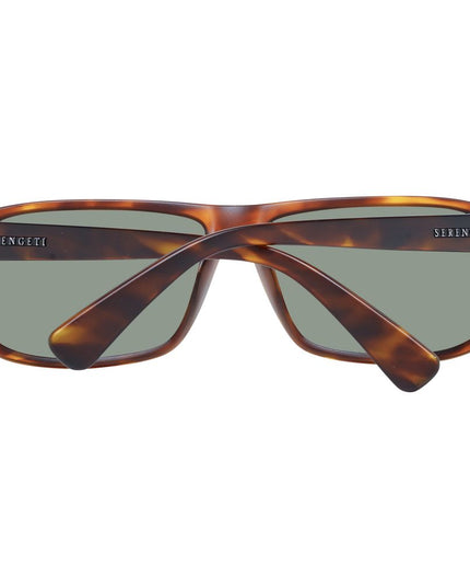 Serengeti Brown Plastic Sunglasses