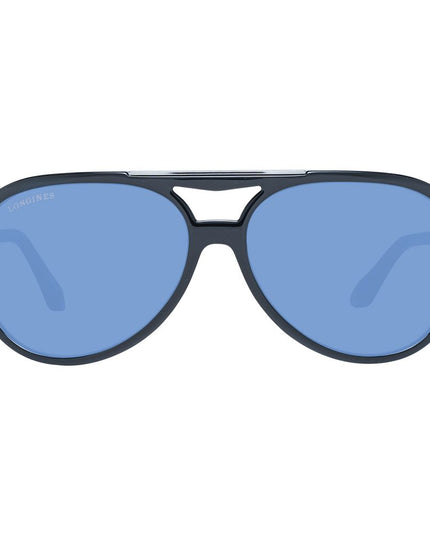 Longines Black Plastic Sunglasses