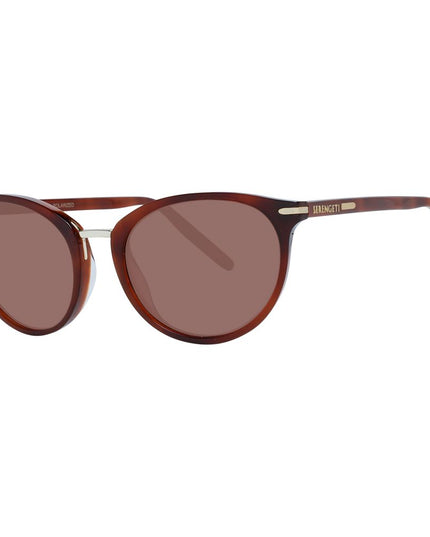 Serengeti Brown Acetate & Metal Sunglasses