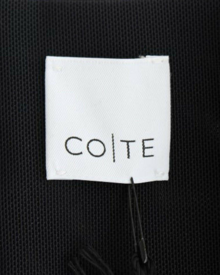 CO|TE Black short sleeve venus dress