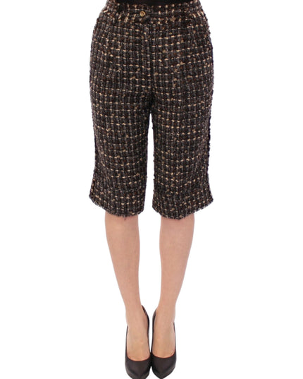 Dolce & Gabbana Multicolor wool shorts pants