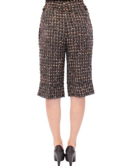 Dolce & Gabbana Multicolor wool shorts pants