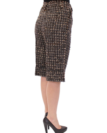 Dolce & Gabbana Multicolor wool shorts pants