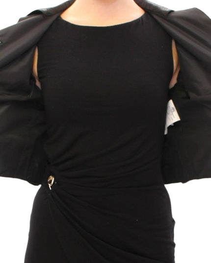 Dolce & Gabbana Black Short Bolero Shrug Jacket Coat