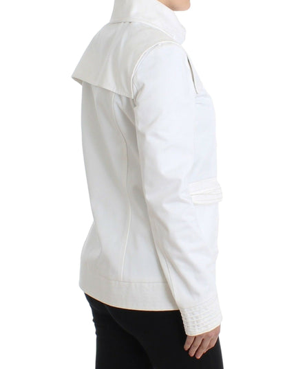 GF Ferre White Double Breasted Jacket Coat Blazer