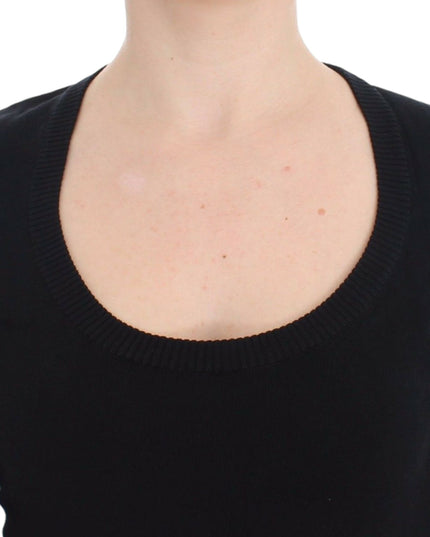 Dolce & Gabbana Black Cashmere Crewneck Sweater Pullover