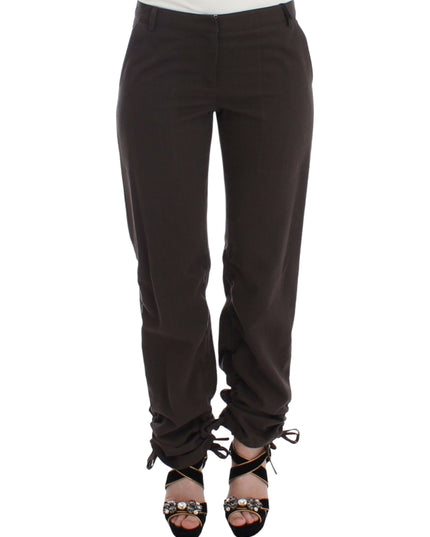 Ermanno Scervino Brown Chinos Casual Dress Pants Khakis