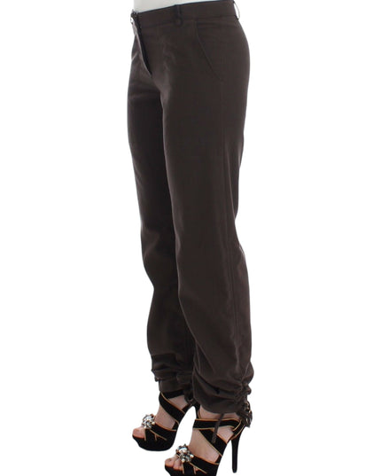 Ermanno Scervino Brown Chinos Casual Dress Pants Khakis