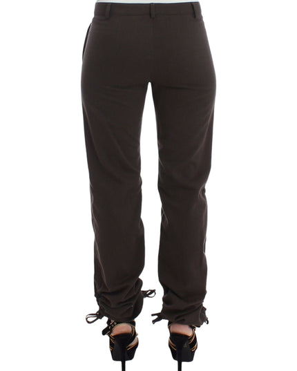 Ermanno Scervino Brown Chinos Casual Dress Pants Khakis