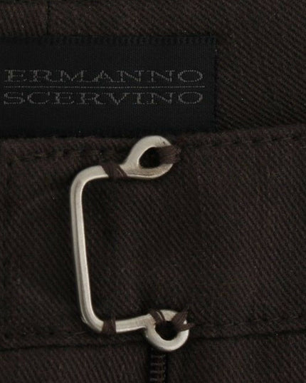 Ermanno Scervino Brown Chinos Casual Dress Pants Khakis