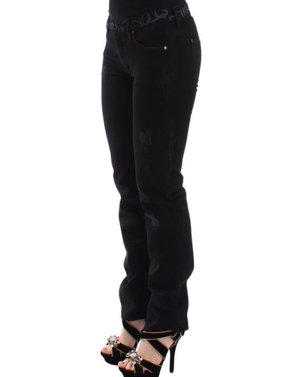 Ermanno Scervino Black Slim Jeans Denim Pants Skinny Stretch
