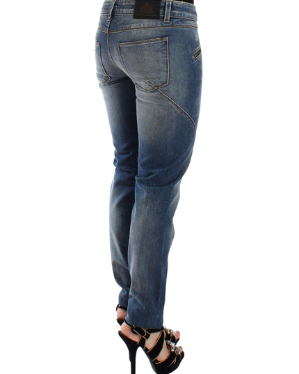 Ermanno Scervino Blue Slim Jeans Denim Pants Straight Stretch