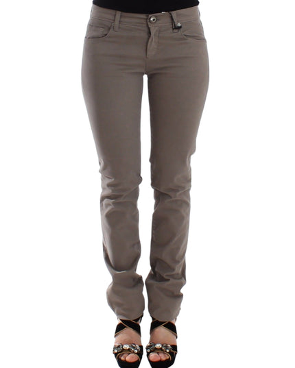 Ermanno Scervino Taupe Beige Slim Jeans Denim Pants Skinny