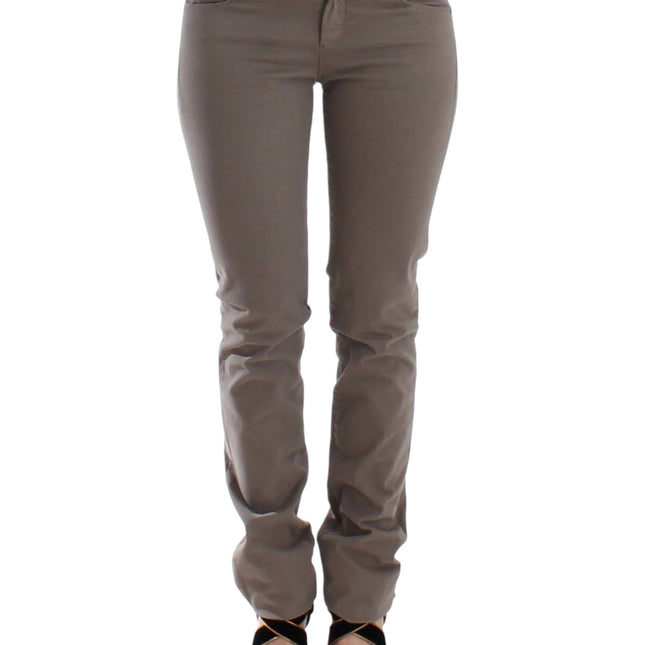 Ermanno Scervino Taupe Beige Slim Jeans Denim Pants Skinny