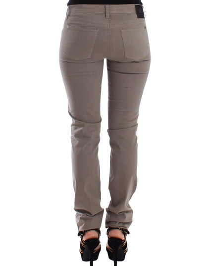Ermanno Scervino Taupe Beige Slim Jeans Denim Pants Skinny