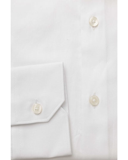 Bagutta White Cotton Men Shirt