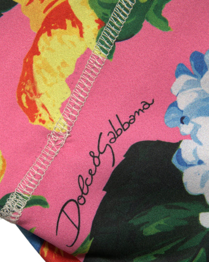 Dolce & Gabbana Multicolor Floral High Waist Leggings Pants
