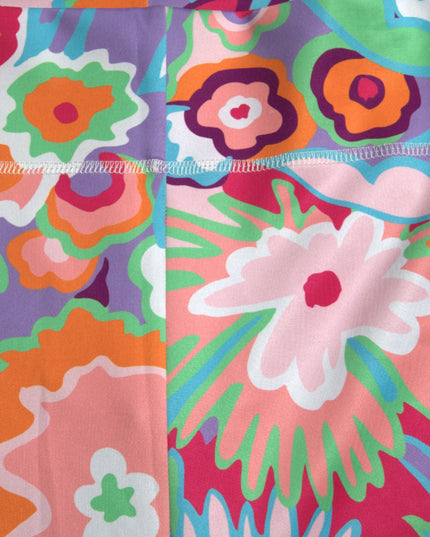 Dolce & Gabbana Multicolor Floral High Waist Leggings Pants