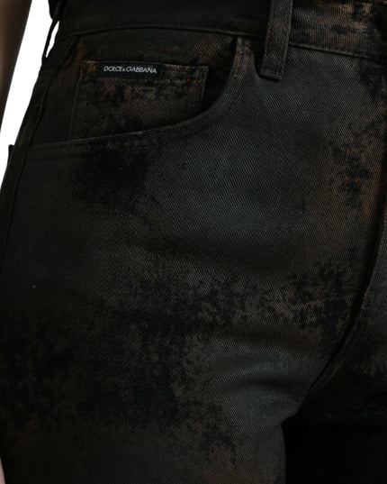 Dolce & Gabbana Brown BOYFRIEND Mid Waist Cotton Denim Jeans